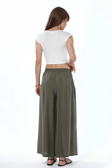 Modal Touch Weite Palazzo-Hose - Image 3