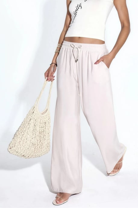 Elastische Taillierten Gerade Leg Modal Touch Hose - Image 1