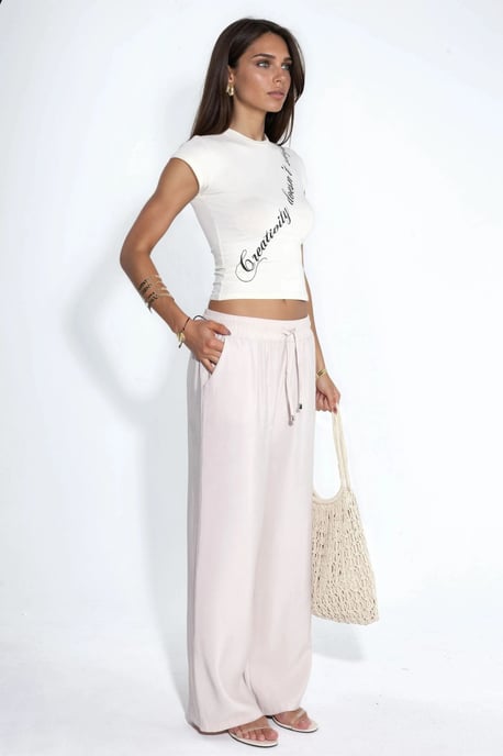 Elastische Taillierten Gerade Leg Modal Touch Hose - Image 2
