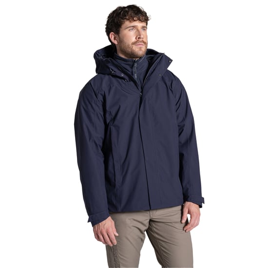 Craghoppers - Jacke, wasserfest für Herren, 3 in 1 (Dunkel-Marineblau) - Image 4
