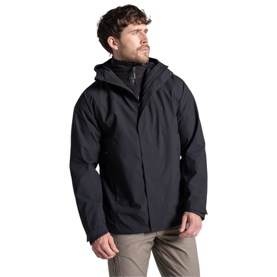 Craghoppers - Jacke, wasserfest für Herren, 3 in 1 (Schwarz) - Image 4