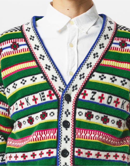 Fairisle-Jacquard-Strickjacke - Image 5