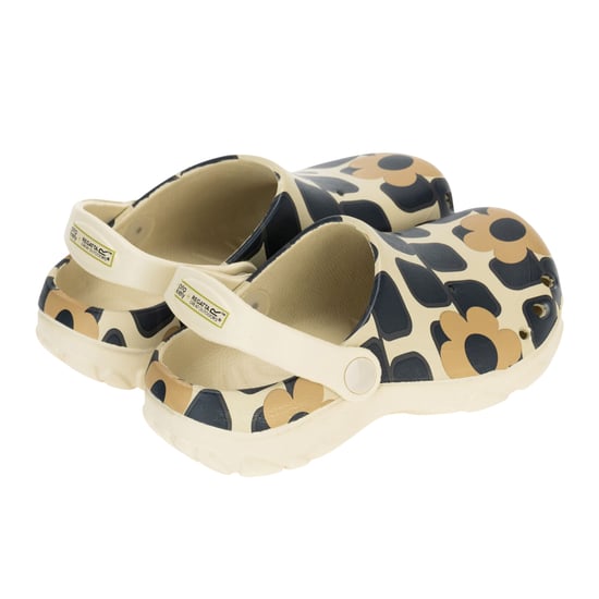 Regatta - "Orla Kiely" Riesige Blume Clogs für Kinder (Schwarz/Weiß) - Image 2
