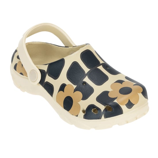 Regatta - "Orla Kiely" Riesige Blume Clogs für Kinder (Schwarz/Weiß) - Image 4