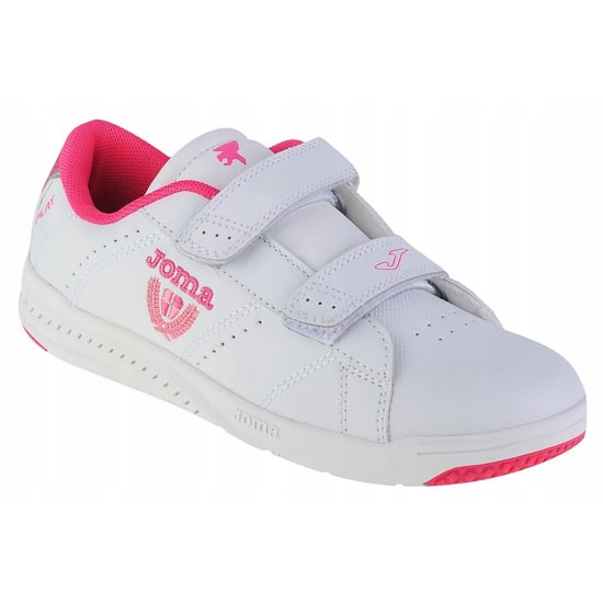 Joma - Kinder Sneaker "W Play", Leder (Weiß/Pink) - Image 1