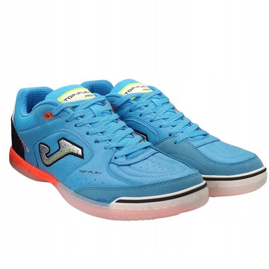 Joma - Herren Hallenfußballschuhe "Top Flex 25", Leder (Blau) - Image 4