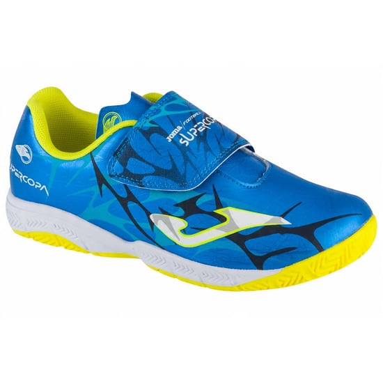 Joma - Kinder Hallenfußballschuhe "Super Copa" (Blau/Gelb) - Image 1