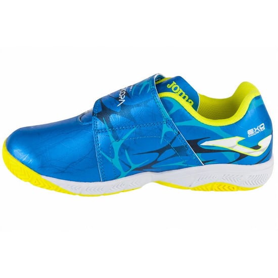 Joma - Kinder Hallenfußballschuhe "Super Copa" (Blau/Gelb) - Image 2