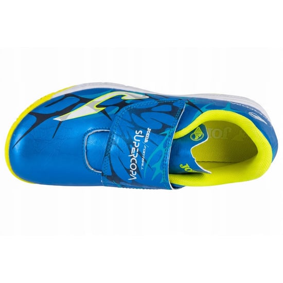 Joma - Kinder Hallenfußballschuhe "Super Copa" (Blau/Gelb) - Image 3