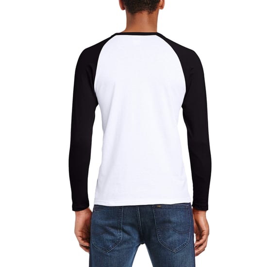 Fruit of the Loom - "Valueweight" T-Shirt für Herren - Baseball Langärmlig (Weiß/Schwarz) - Image 2