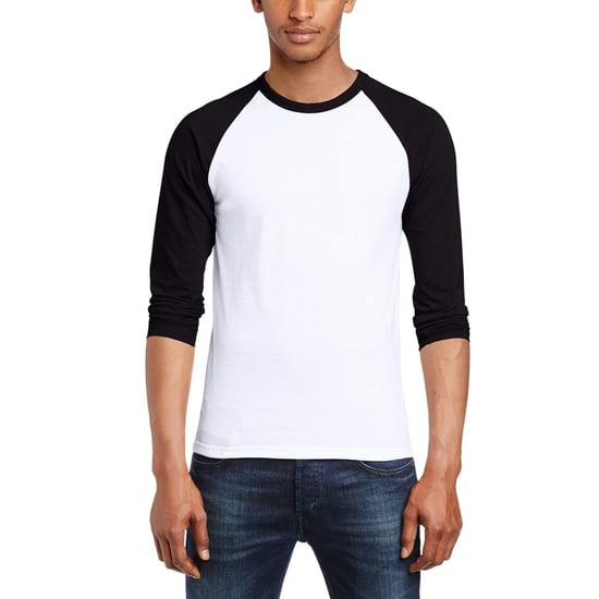 Fruit of the Loom - "Valueweight" T-Shirt für Herren - Baseball Langärmlig (Weiß/Schwarz) - Image 3