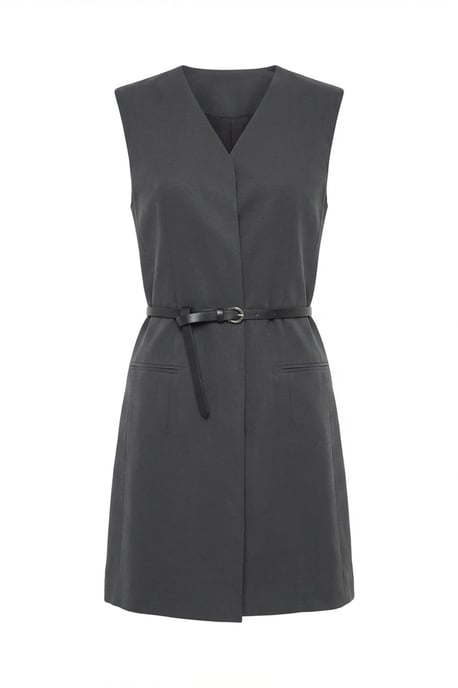 Gürteltes Midi-Shift-Kleid - Image 5