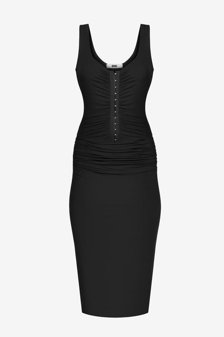 BENU Schwarzes Kleid mit Häkchen - Image 2