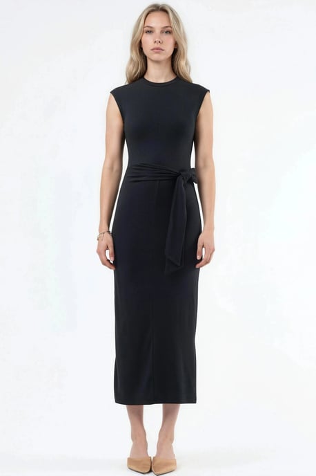 Midi-Kleid mit Bindungsdetails - Image 6