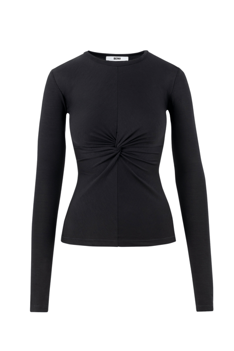 BENU Schwarze gedrehte Bluse - Image 3