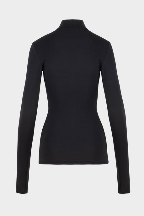 BENU Schwarze drapierte Bluse - Image 5