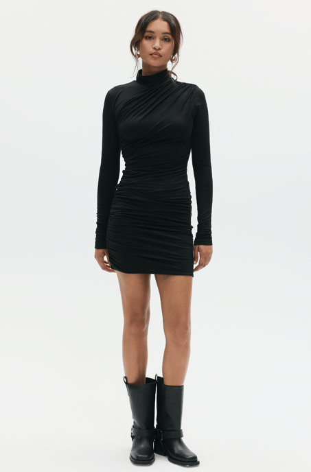 BENU Schwarzes Rollkragenkleid - Image 6