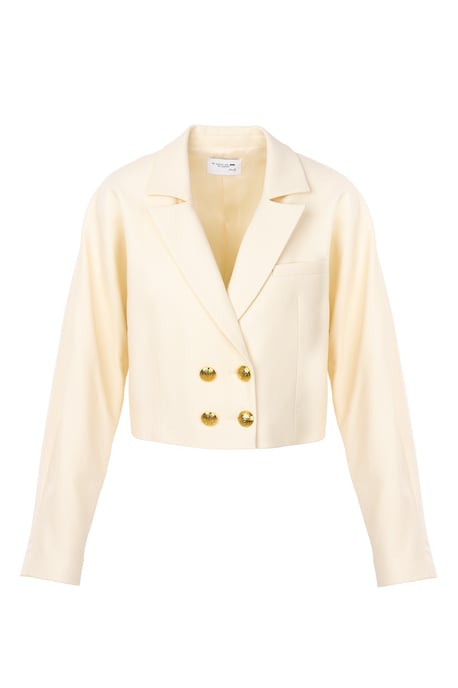 BENU Damen Kurzer Buttergelber Blazer - Image 5