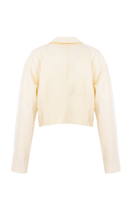 BENU Damen Kurzer Buttergelber Blazer - Image 6