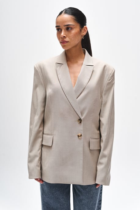BENU Damen Eleganter Beige Blazer - Image 3