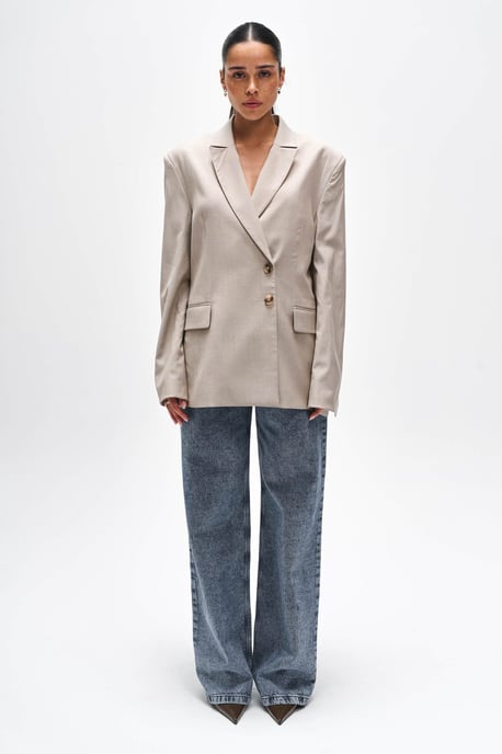 BENU Damen Eleganter Beige Blazer - Image 4