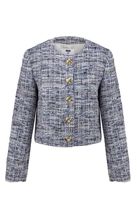 BENU Damen Blauer Blazer mit Goldknöpfen - Image 5