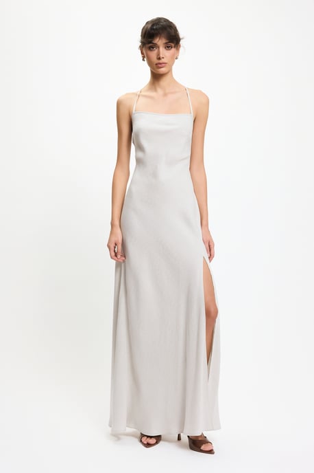BENU Weißes rückenfreies Kleid - Image 1