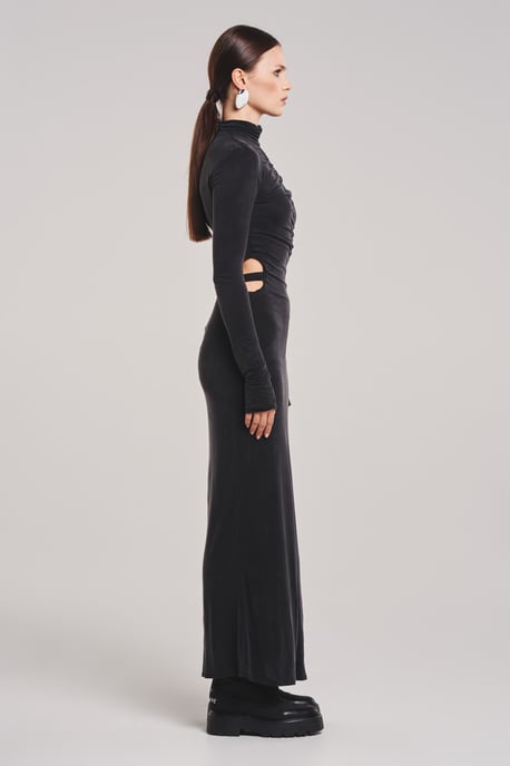 BENU Langes Cupro-Kleid - Image 3