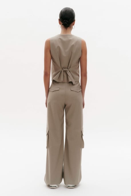 BENU Elegante Damen Taupe Hose - Image 2