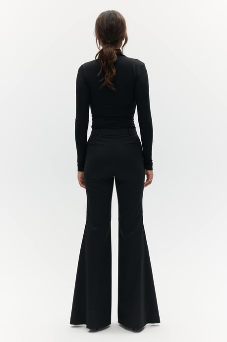 BENU Damen Schwarze Schlag Anzughose - Image 2