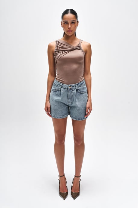 BENU Mokka Cupro-Bluse - Image 4