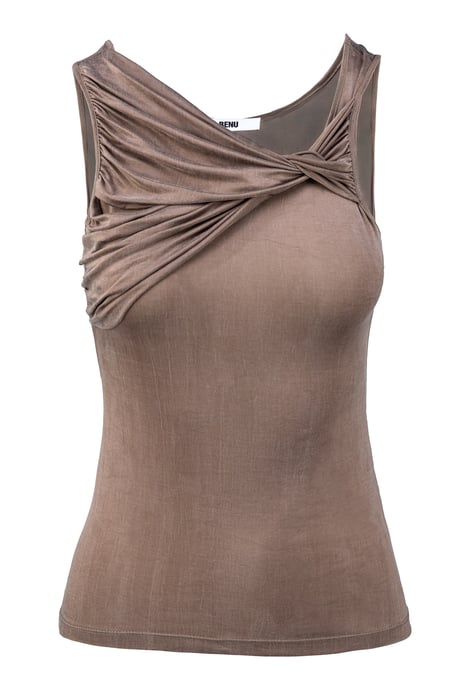 BENU Mokka Cupro-Bluse - Image 5