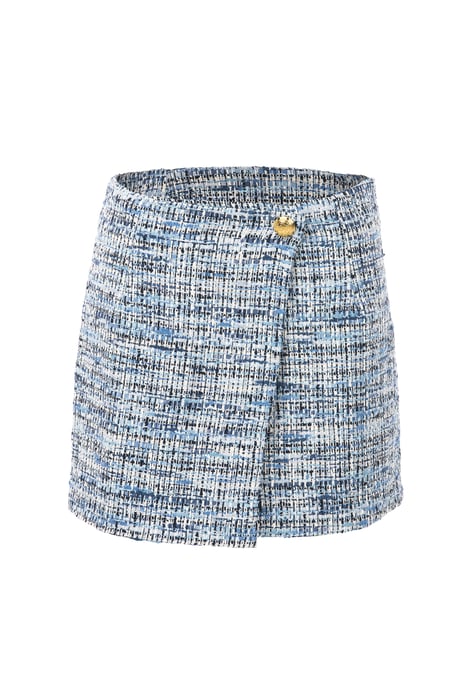BENU blauer Tweed-Damenrock - Image 5