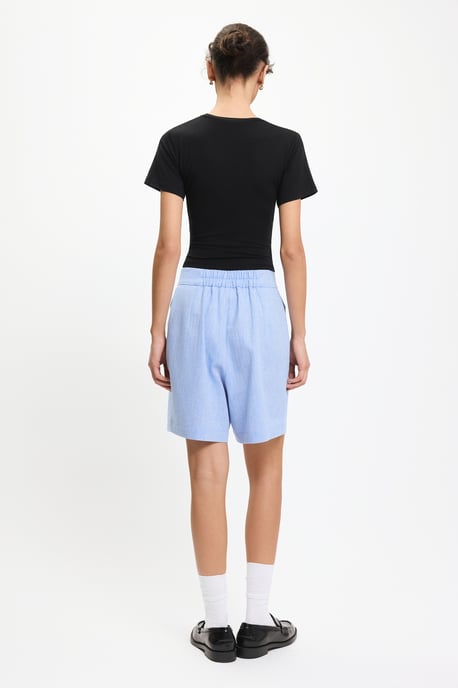 BENU Blaue Leinen-Shorts - Image 2
