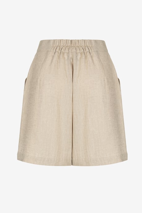 BENU Beige Leinen-Shorts - Image 5