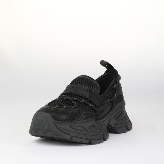 Buffalo Loafer TEC Damen Schwarze Slipper - Image 1