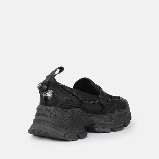 Buffalo Loafer TEC Damen Schwarze Slipper - Image 2