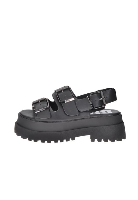 Buffalo Pluto Ari Damen schwarze Sandalen - Image 4