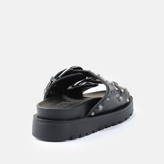 Buffalo Raya Ari West Leder Damen Schwarz Sandalen - Image 3
