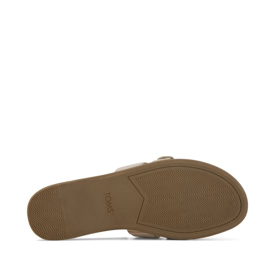 TOMS Sol Mule Leder Damenschuhe Champagner Sandalen - Image 5