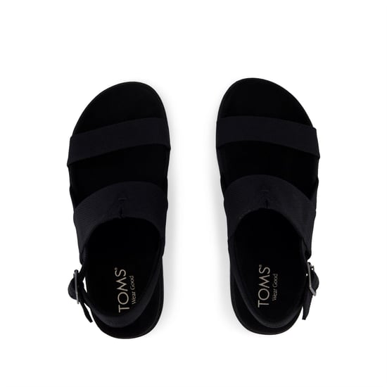 TOMS Marin Slingback Canvas Damen schwarze Sandalen - Image 4