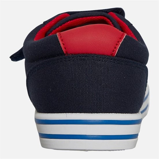 Penguin Junior Regenbogen Leinenschuhe Navy/Rot - Image 4