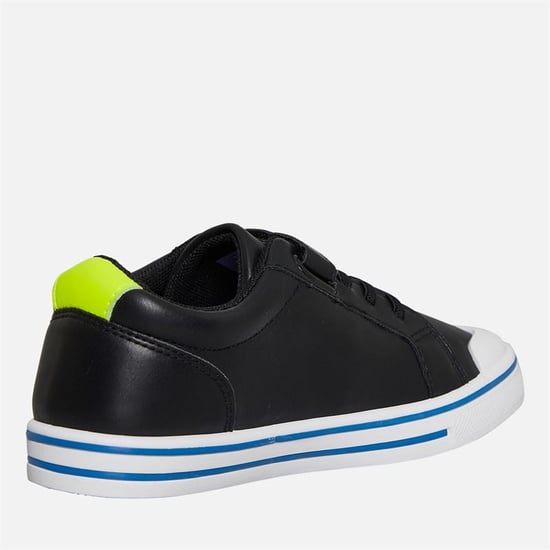 Penguin Junior Regenbogen Schwarz/Sicherheitsgelb Turnschuhe - Image 2
