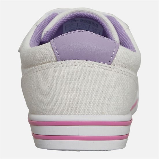 Penguin Junior Regenbogen Canvas Mädchenschuhe Weiß/Lila - Image 4