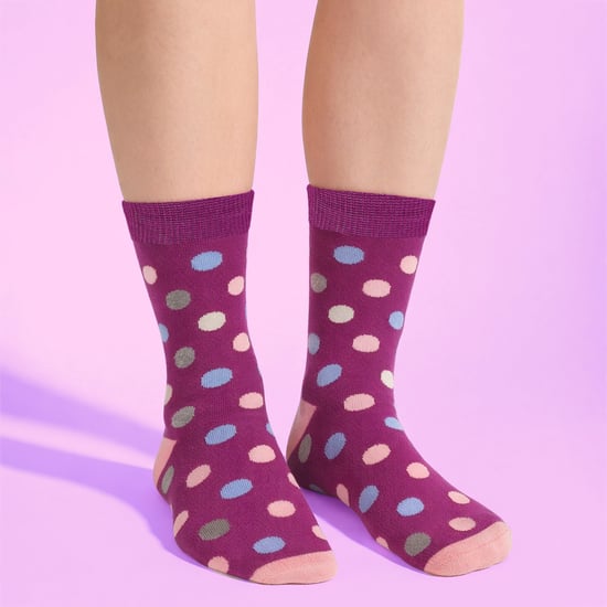 6er-Pack Damen-Bambus-Socken Weich Atmungsaktiv Gemusterte Alltagssocken - Image 4