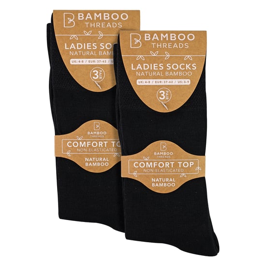 6er-Pack Damen Bambus Socken ohne Elastik, weich, atmungsaktiv, für jeden Tag bequem - Image 2