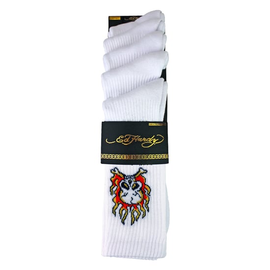 5er-Pack Herren Crew-Socken mit Totenkopf-Muster - Weiche und atmungsaktive Freizeitsocken - Image 2