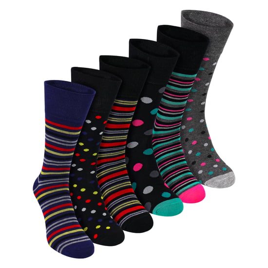 6er-Pack Herren-Bambus-Socken ohne Elastik, weich, atmungsaktiv, für den täglichen Komfort - Image 1