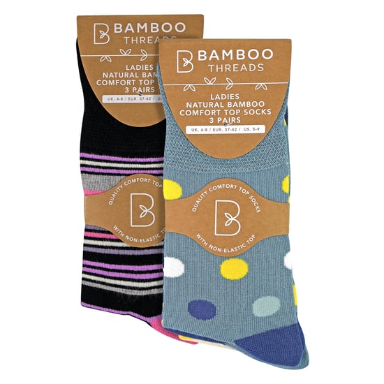 6er Pack Damen Bambus Nicht-Elastische Socken Weich Atmungsaktiv Alltagskomfort - Image 2