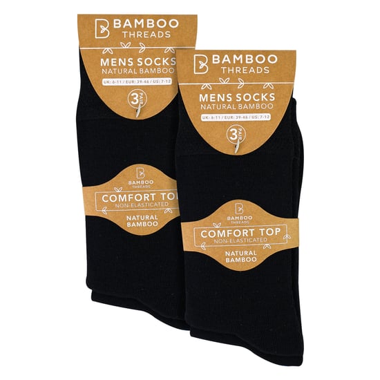 6er-Pack Herren Bambus Socken ohne Elasthan, weich, atmungsaktiv, täglicher Komfort - Image 2